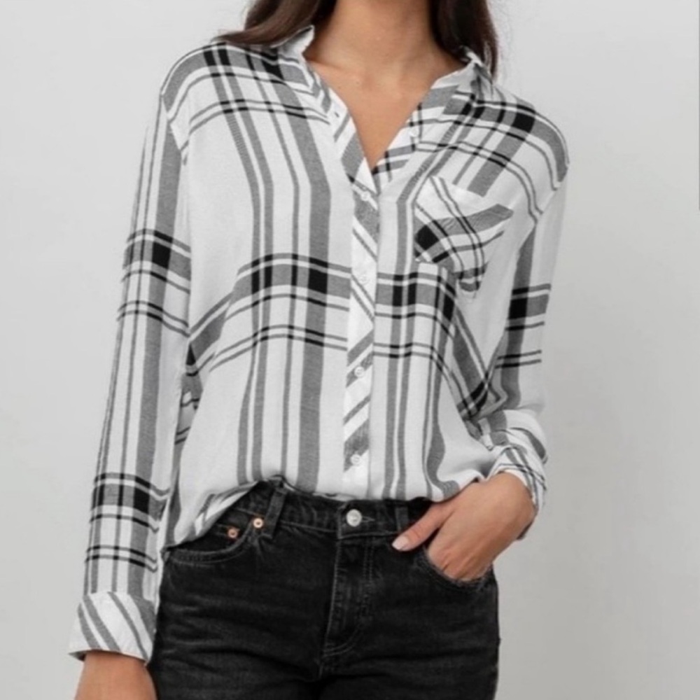 Rails Hunter Plaid Button Down Shirt Sz S